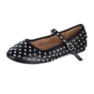 House of Hollow 1960 Studded Black Mary Jane Flats Size 7.5